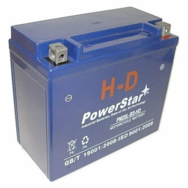 Powerstar 2010-2008 Harley Davidson VRSCAW V-Rod Battery PM20L-BS-HD-015